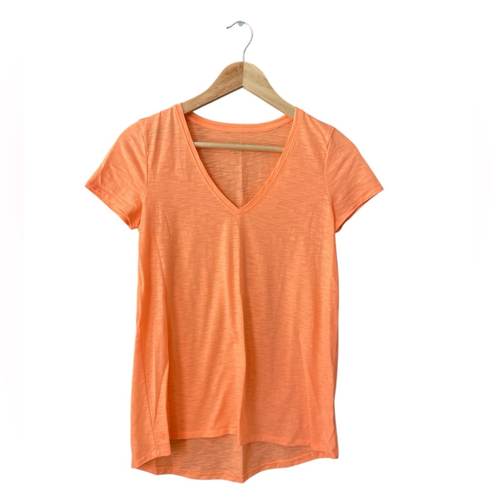 Lilly Pulitzer Orange V-Neck Tee